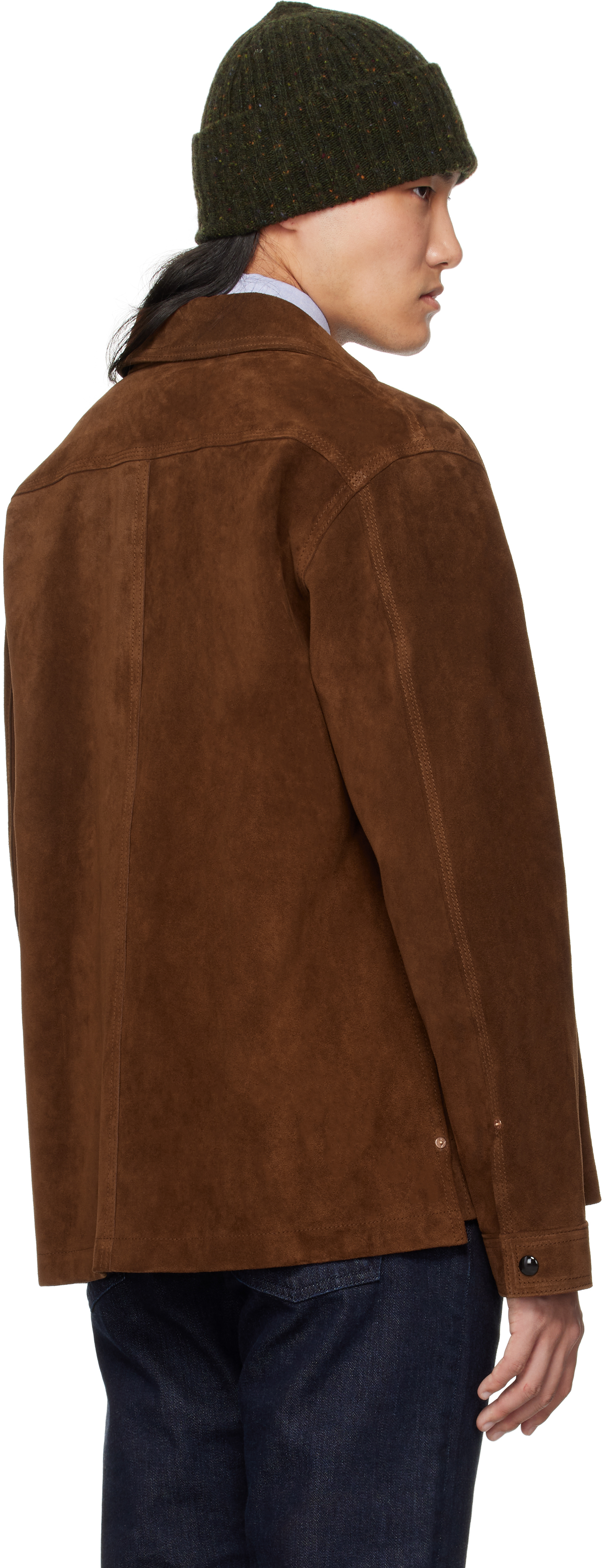 Drake's Brown Roughout Suede Jacket