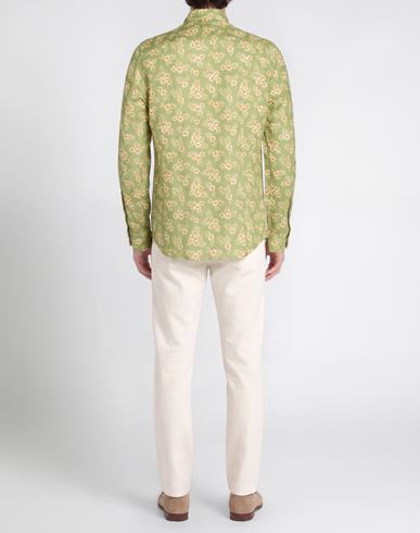 Man Shirt Light green Size 15 ¾ Linen