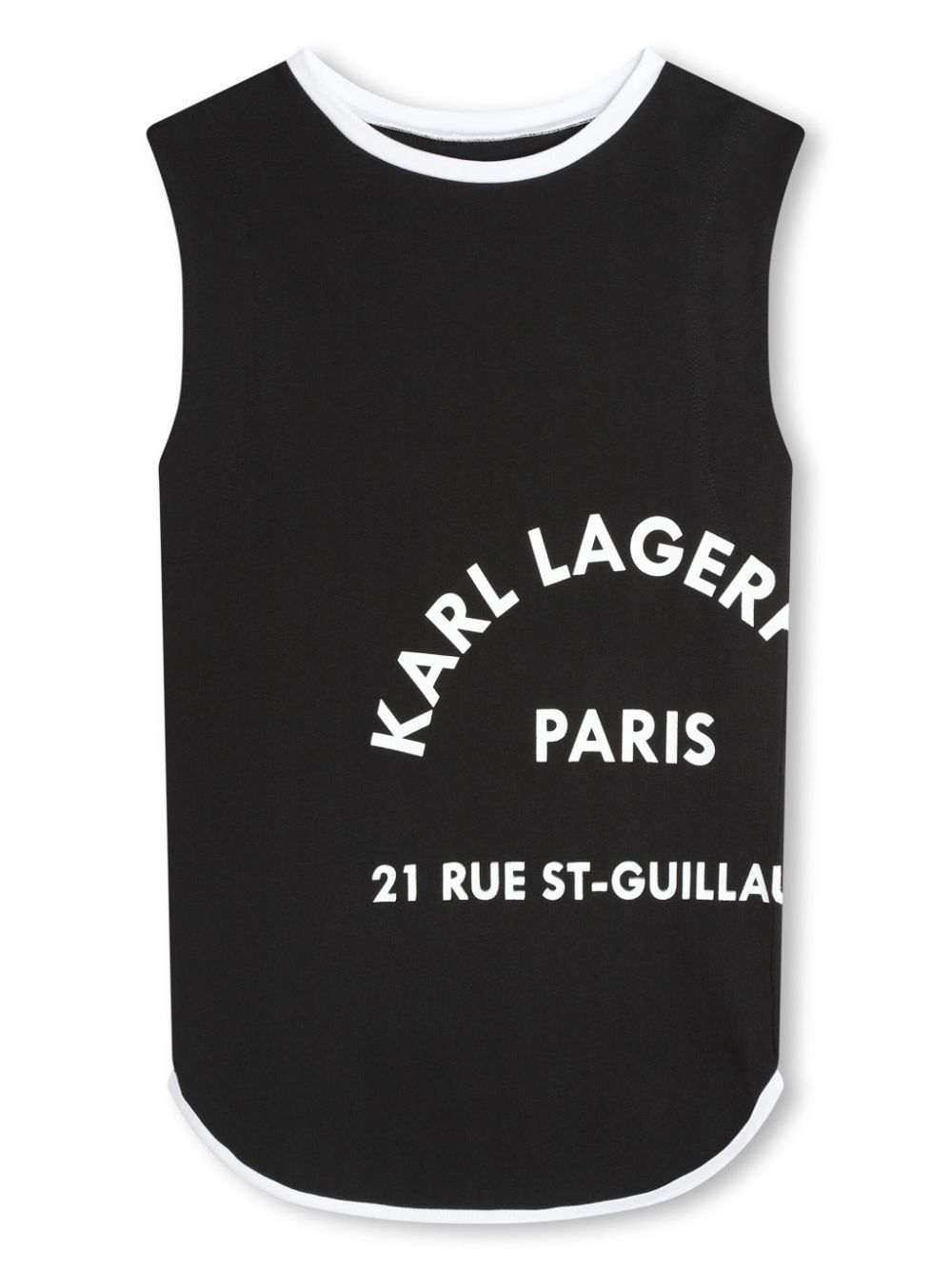 Logo-print organic-cotton dress - Black