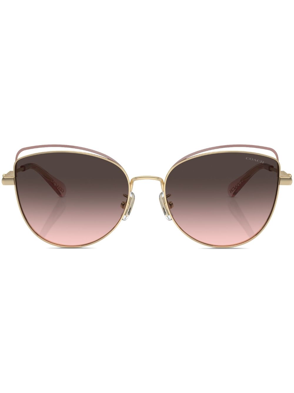 Bandit Wire oval-frame sunglasses - Gold