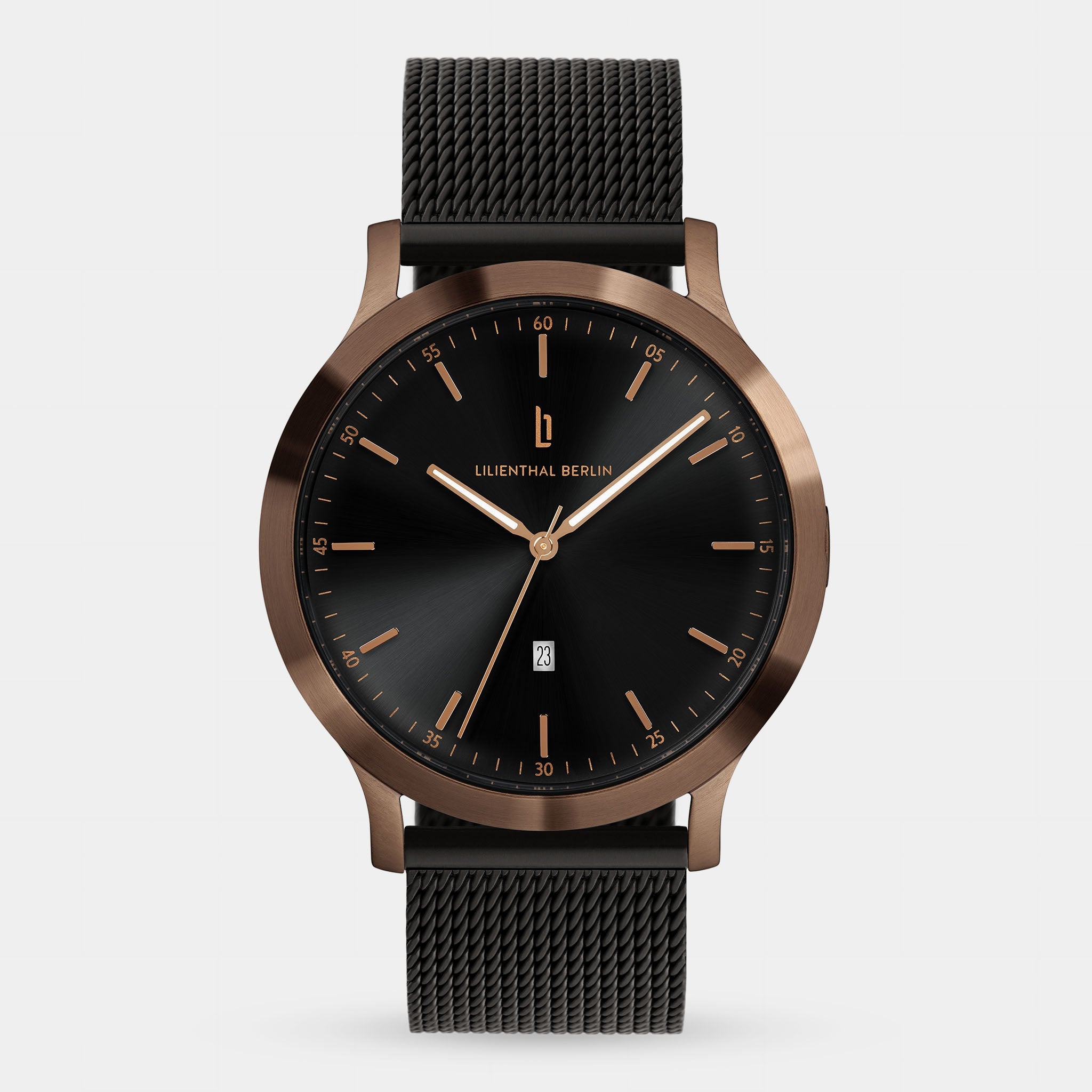Huxley Bronze Black Mesh Black Brushed