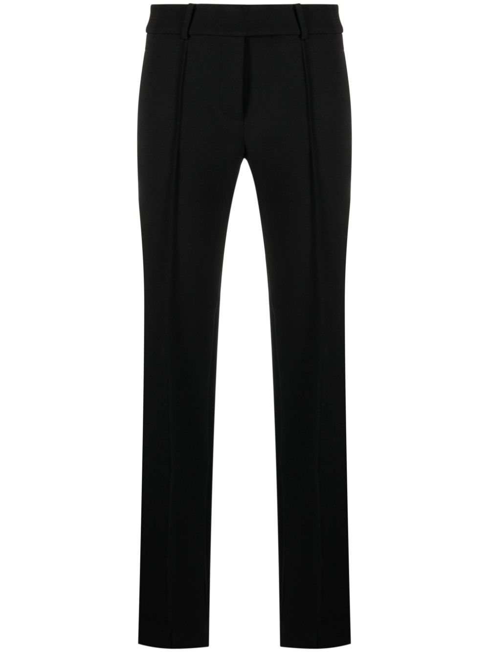 Dart-detail tailored trousers - Black