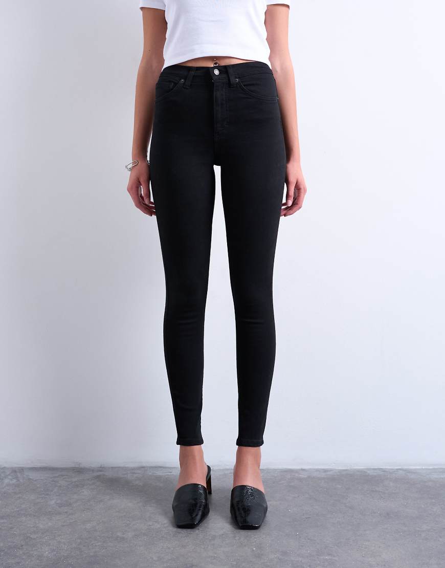 Jamie skinny high rise jean in black