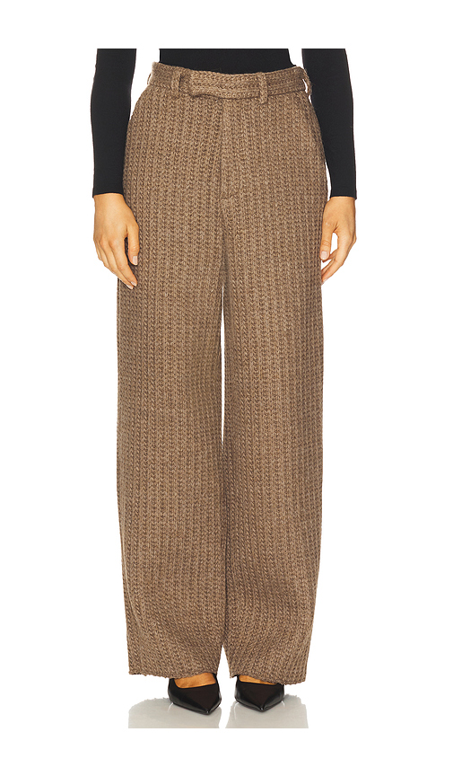 GIUSEPPE DI MORABITO Waffle Knit Pant in Beige. 42. Also , 38