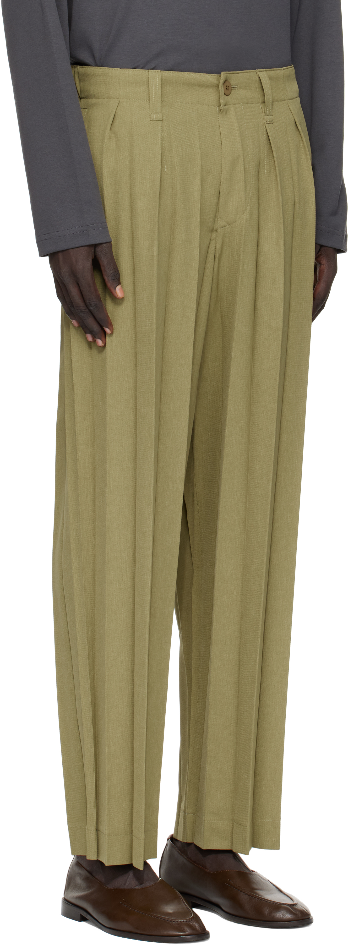 Khaki Edge Ensemble Trousers