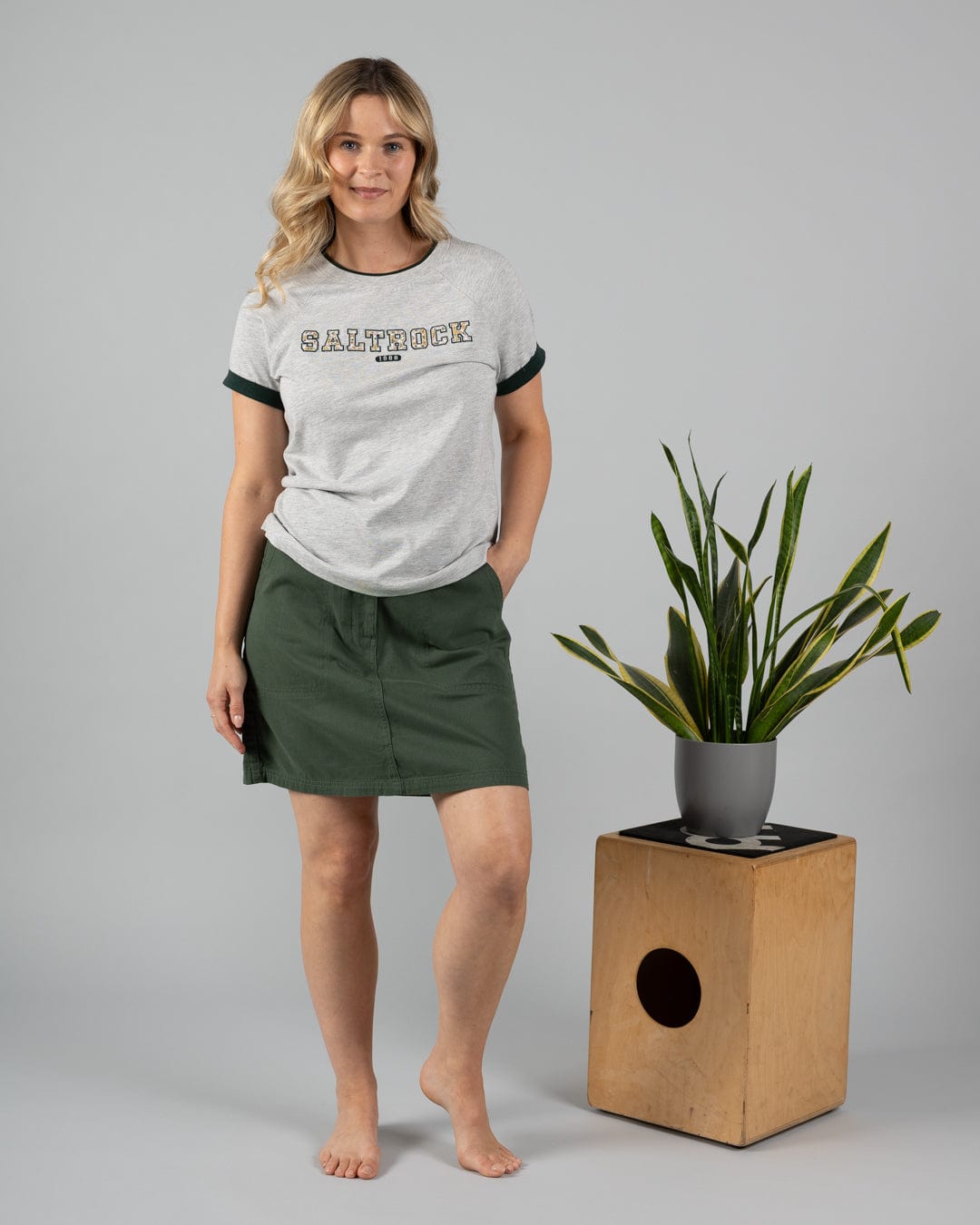 Saltrock Remi Womens Skirt in Green