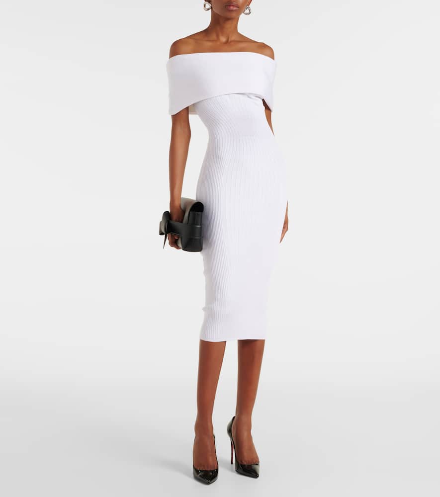 strapless open back dress MUGLER EMBOSSED MINIDRESS main image 0