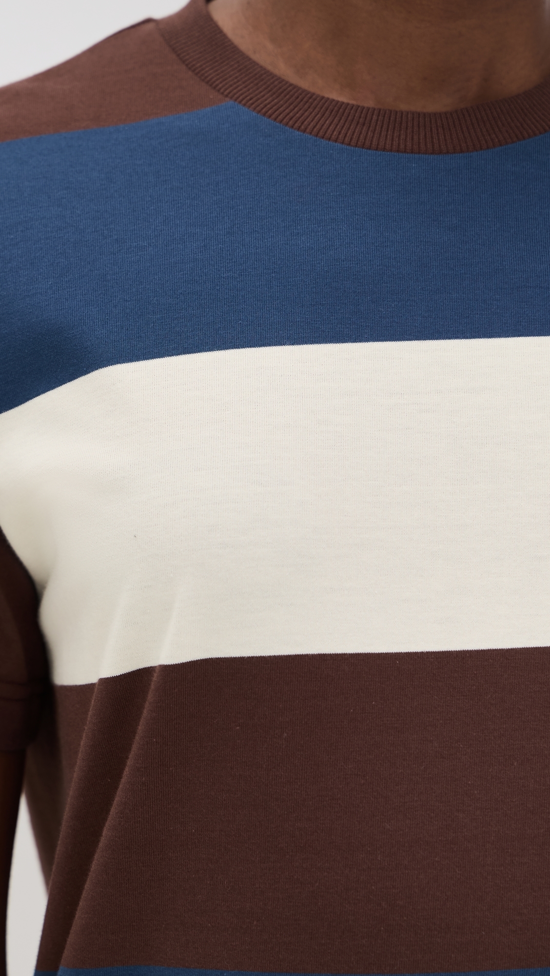 Grace Midi Dress Chocolate/Blue/Ivory