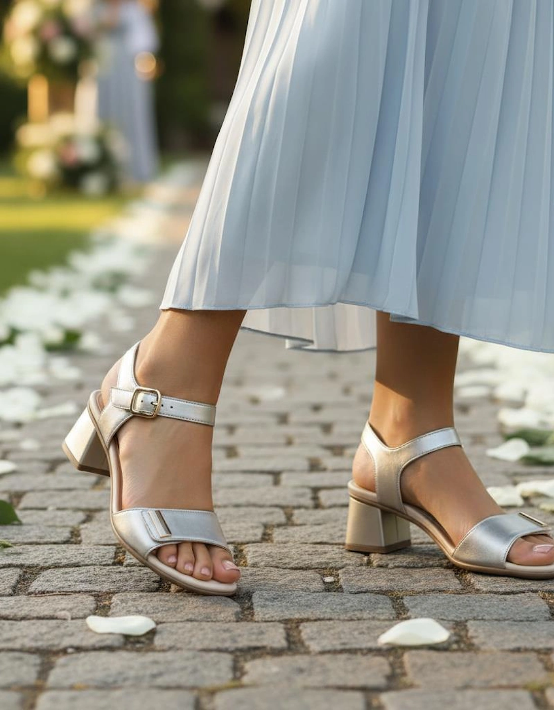 Women's Remonte D1K54 Womens Ankle Strap Sandals Pale Gold