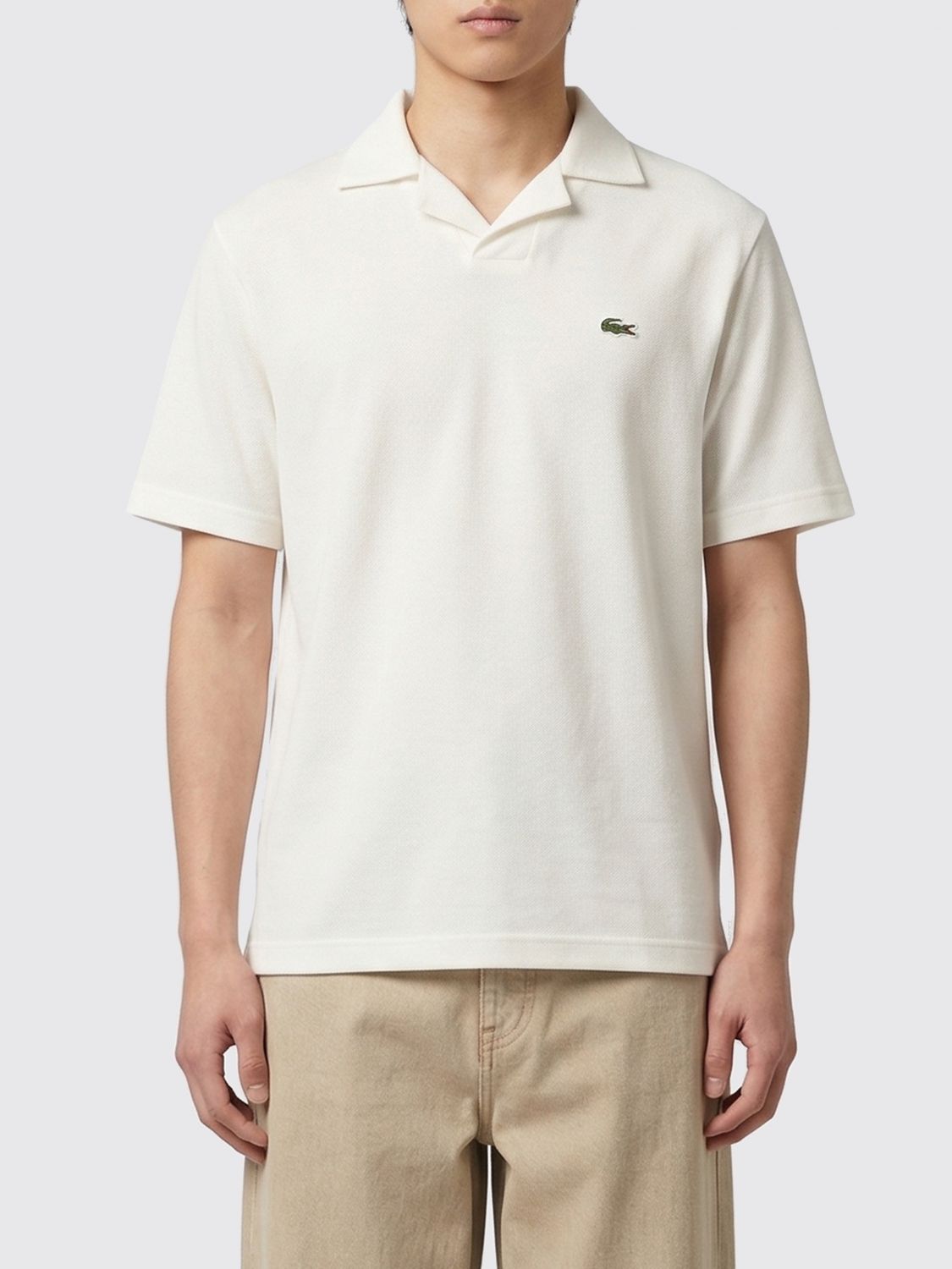 Polo Shirt Men color Beige