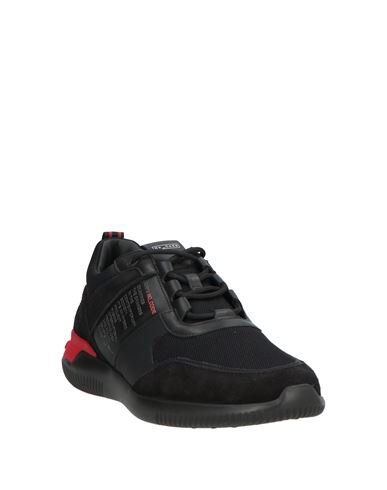 Tod's No_code Man Sneakers Black Size 10 Leather, Textile fibers