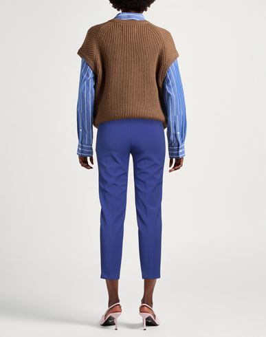 Elisabetta Franchi Woman Pants Blue Size 2 Polyester, Elastane