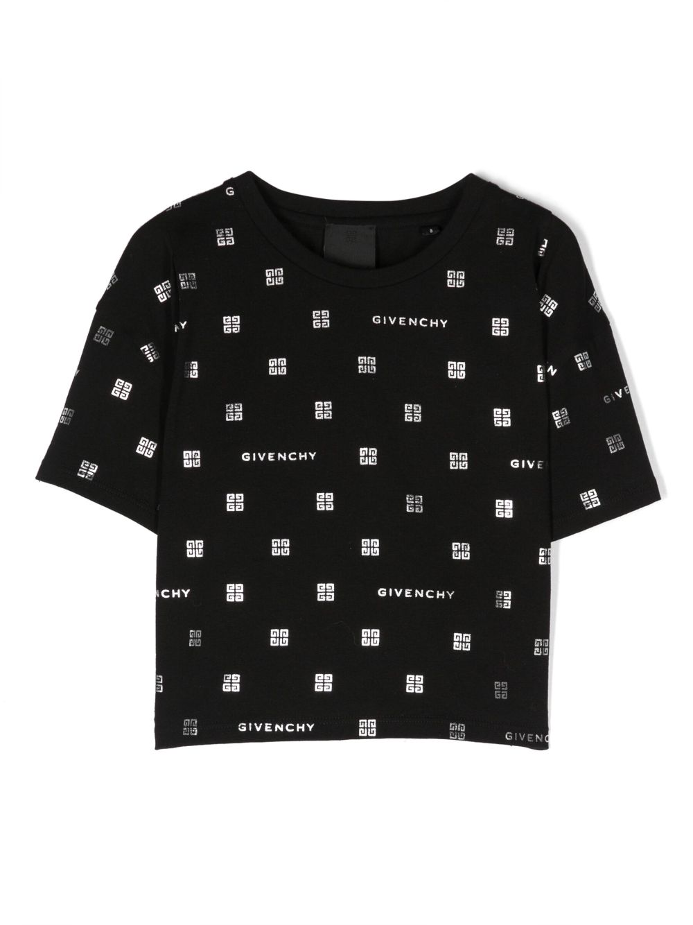4G logo print T-shirt - Black