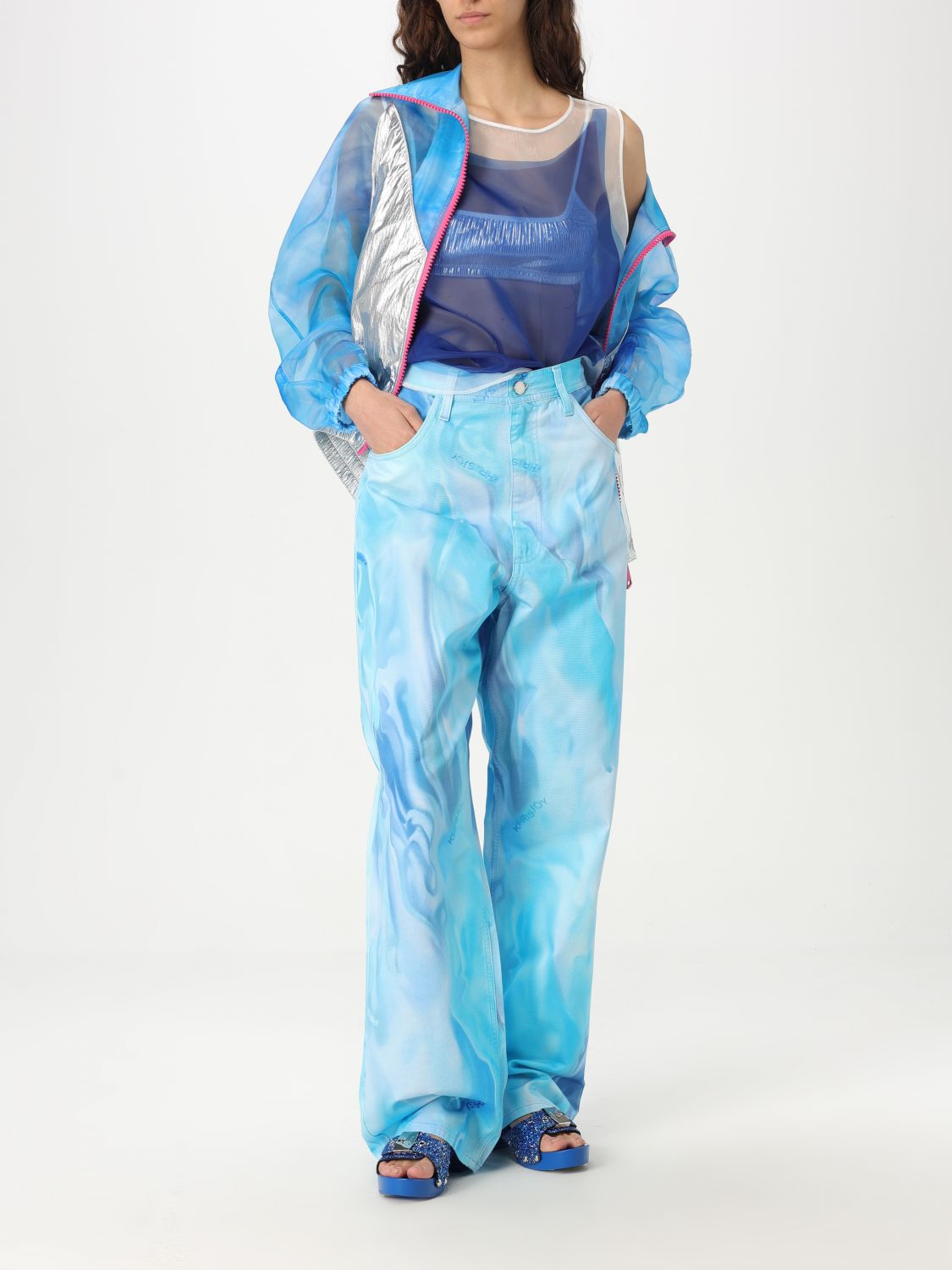 Gale organza top - Blue