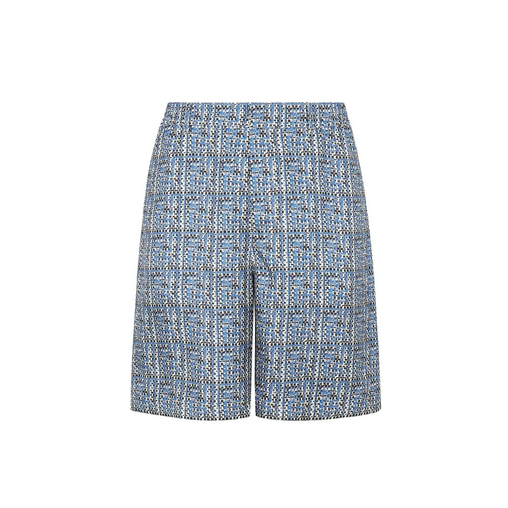 Silk Bermudas — Blue