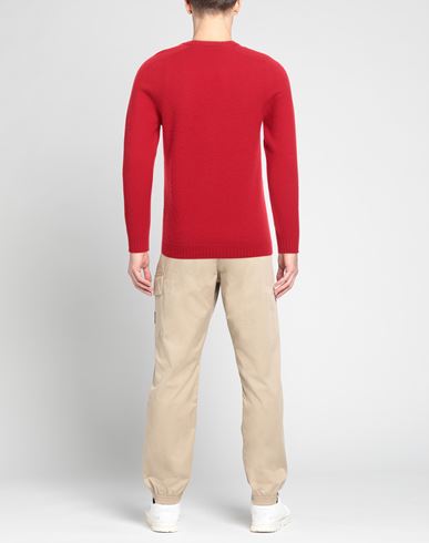 Man Sweater Red Size 36 Geelong Wool