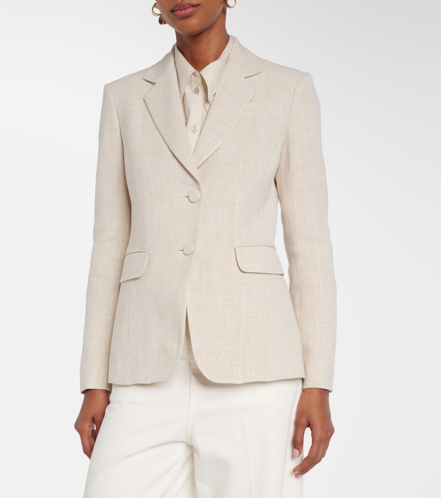 Fenice linen-blend blazer
