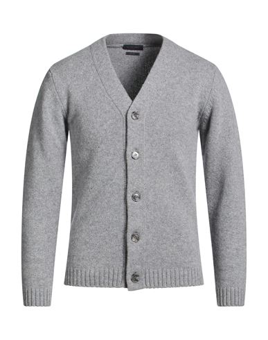 Man Cardigan Grey Size S Merino Wool