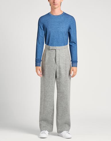 Man Sweater Light blue Size 44 Cotton
