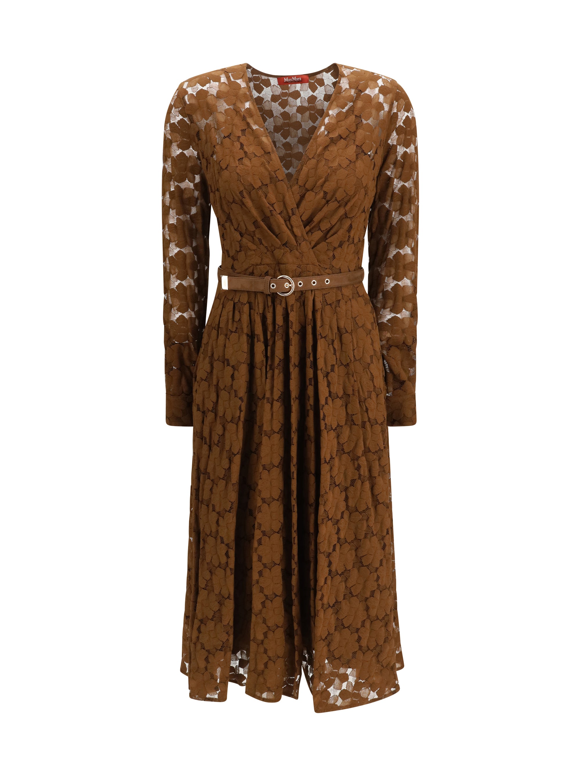 Agrume Midi Dress — Brown