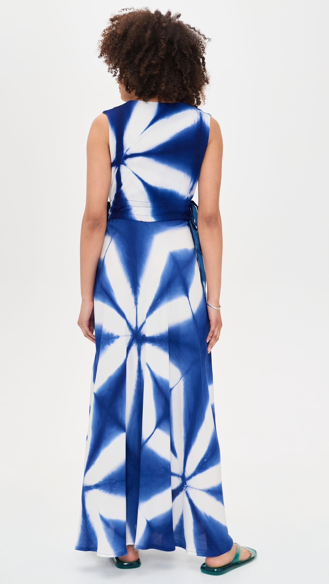 Lana Dress Blue & White