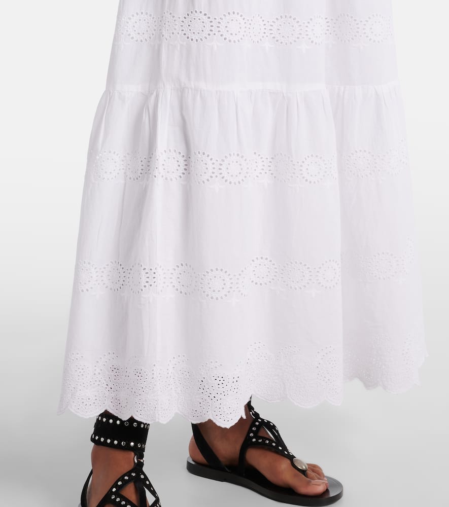 Sophie broderie anglaise cotton maxi dress