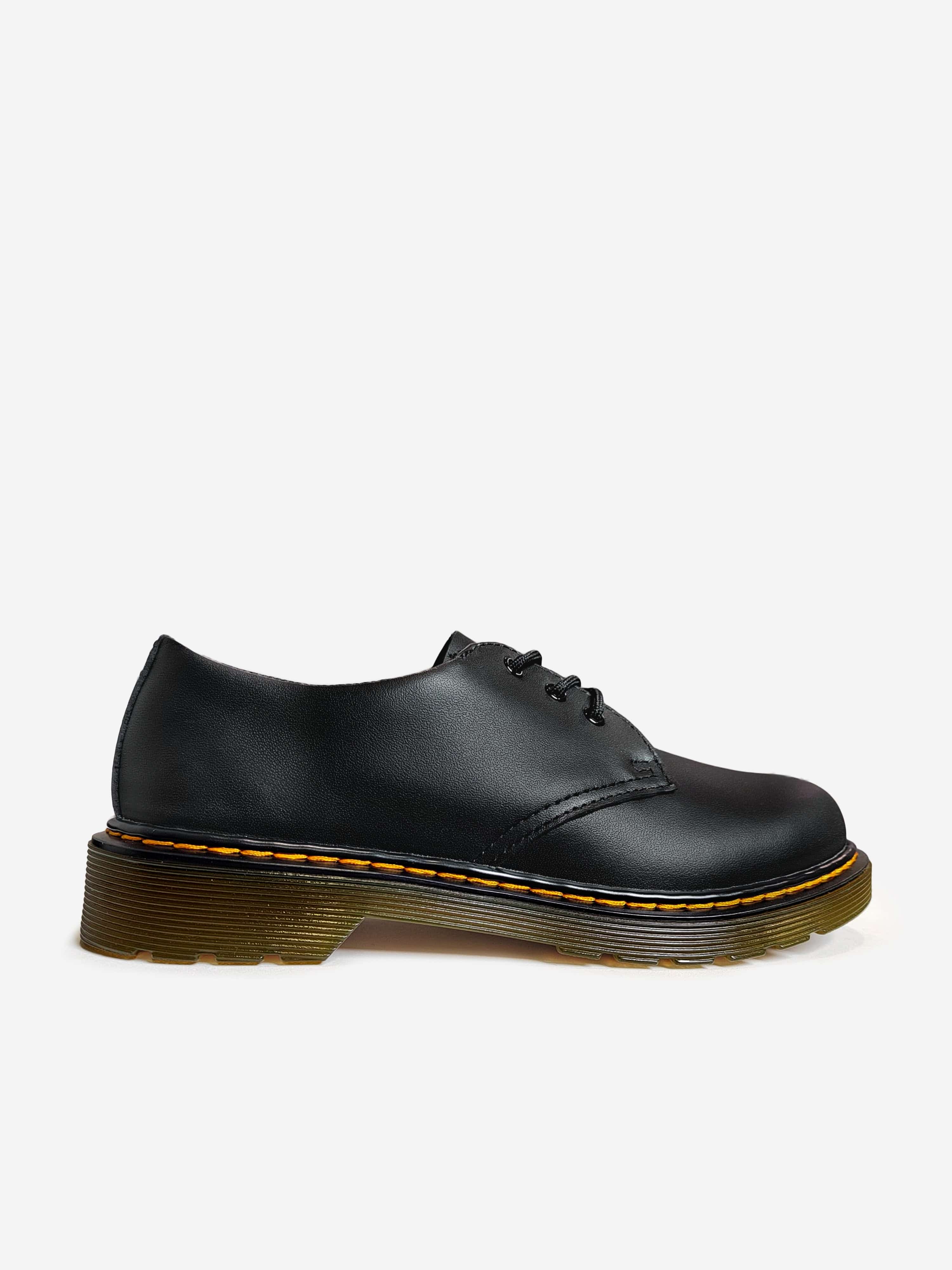 Girls 1461 Softy T Leather Shoes in Black EU 37 UK 4 By Childsplay Clothing