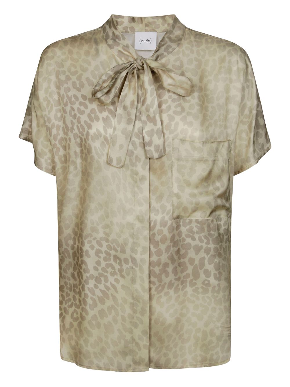 Nude animal-print shirt - Neutrals