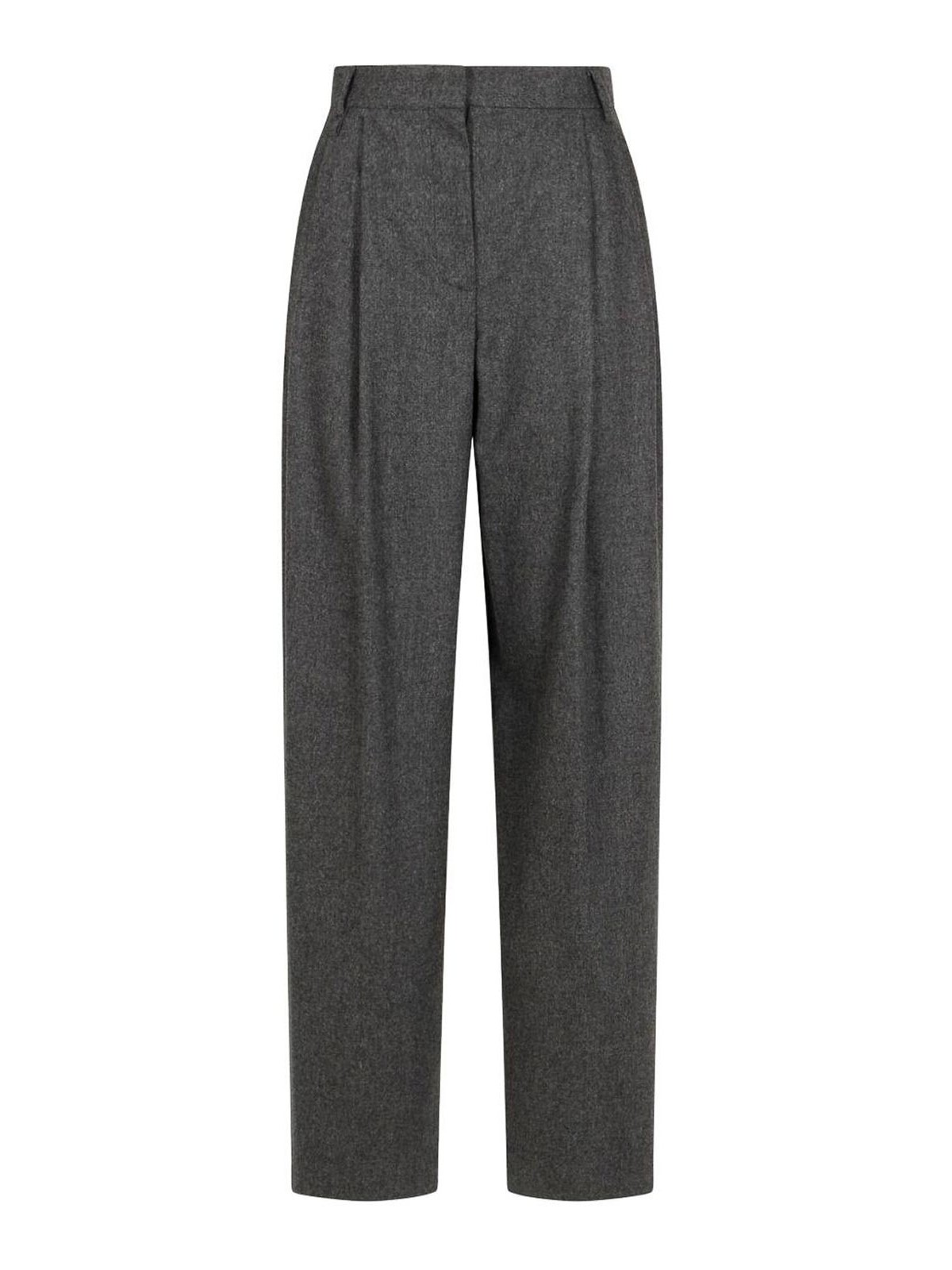 Wool Checked Trousers