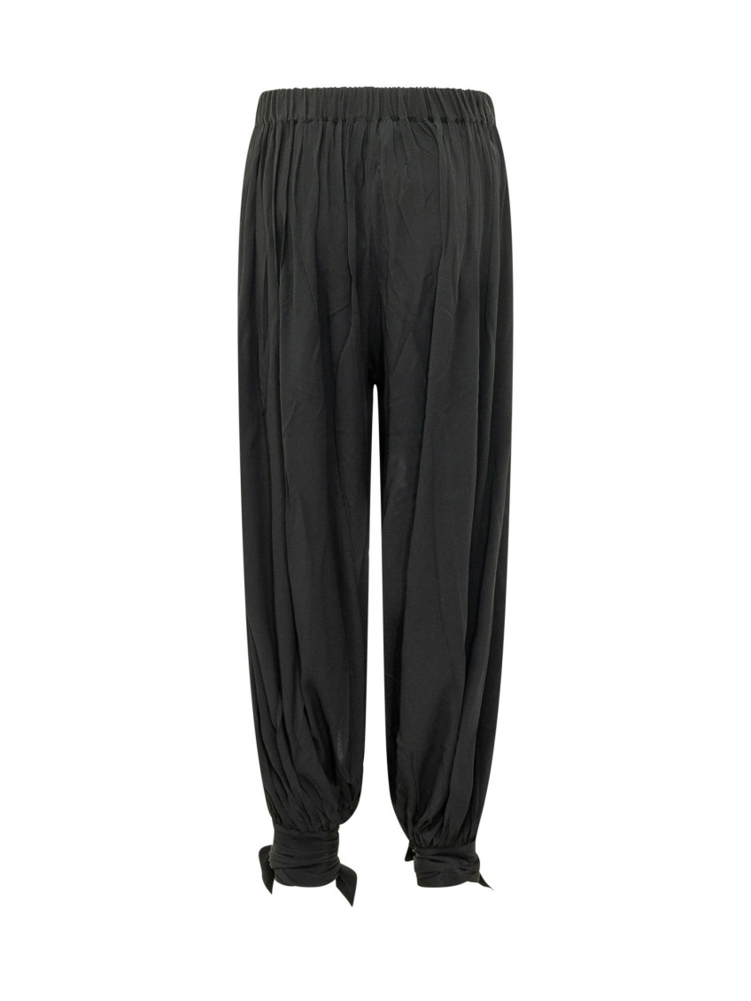 Black Loose Drawstring Pants