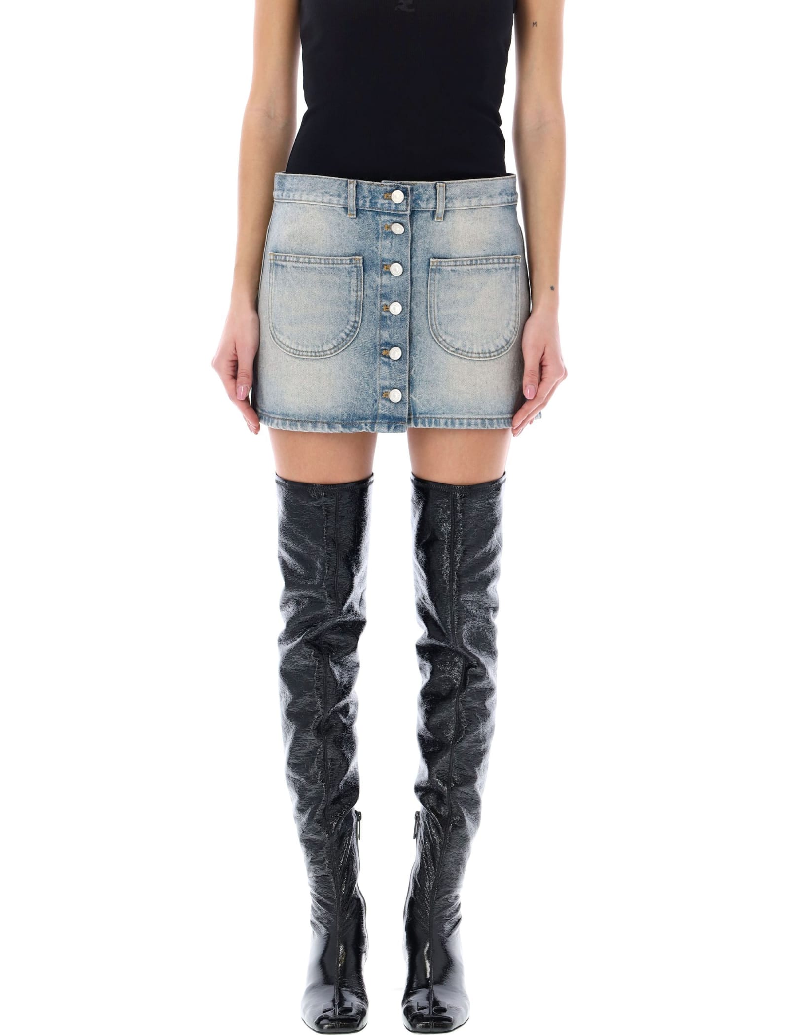 Denim Mini Skirt
