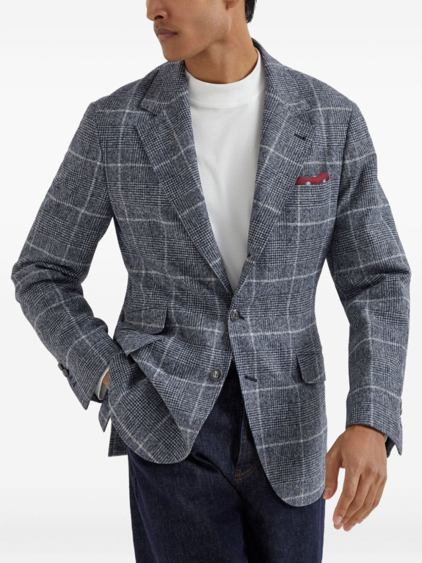 Single-breasted blazer - Blue