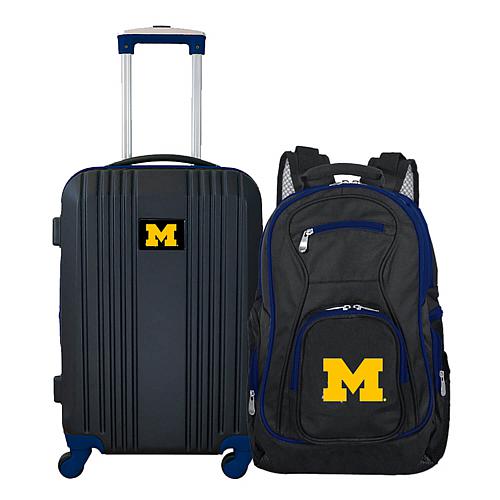 Officially Licensed NCAA Michigan Wolverines Backpack & Carry-On Set