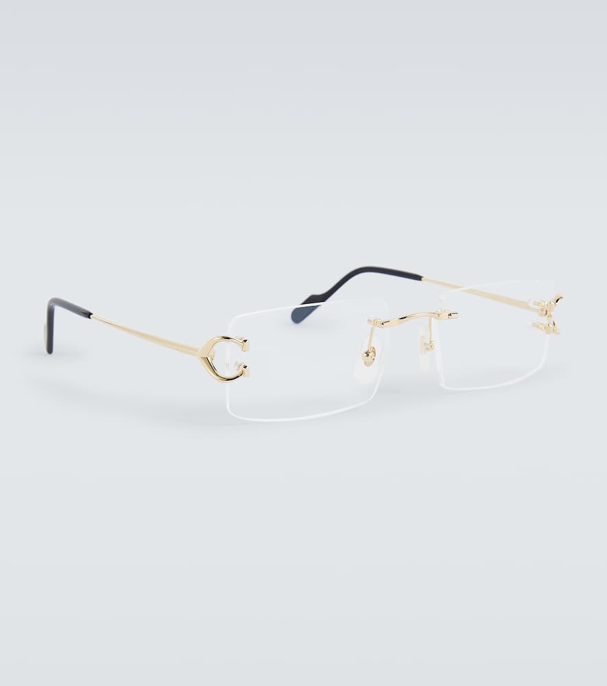 Signature C De Cartier rectangular glasses
