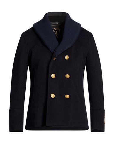 Man Coat Midnight blue Size 38 Wool, Cashmere