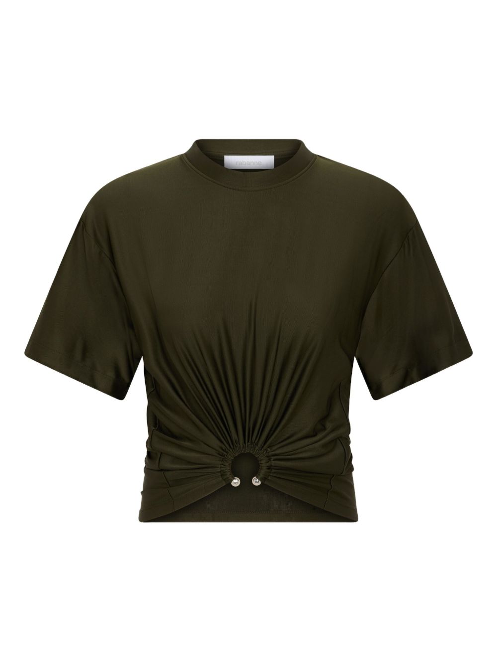 Rabanne cropped t-shirt - Green