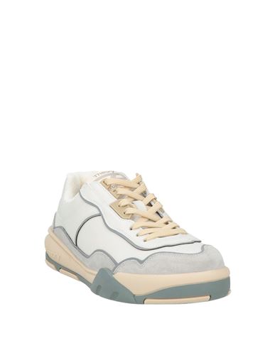 Man Sneakers Ivory Size 10 Calfskin