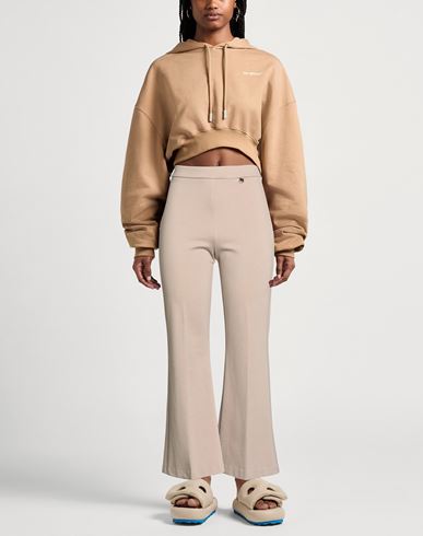 Luckylu Milano Woman Pants Beige Size 10 Viscose, Polyamide, Elastane