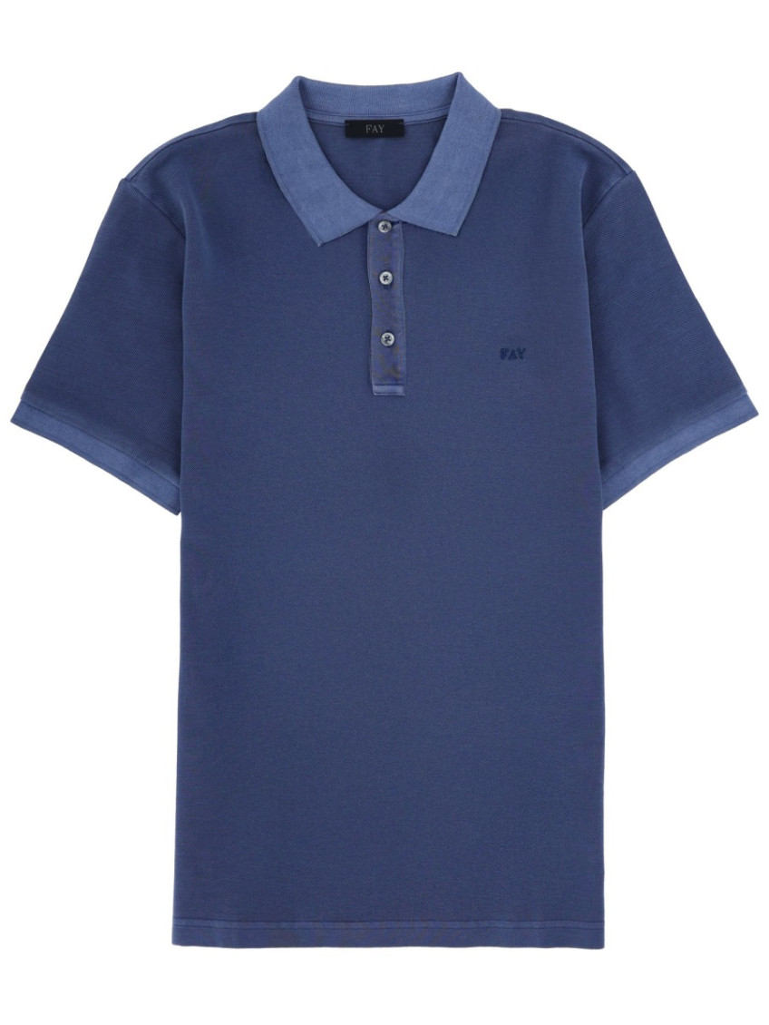 Fay - regular-fit cotton polo shirt