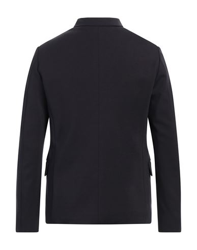 Man Jacket Midnight blue Size 38 Viscose, Polyamide, Elastane, Goat skin