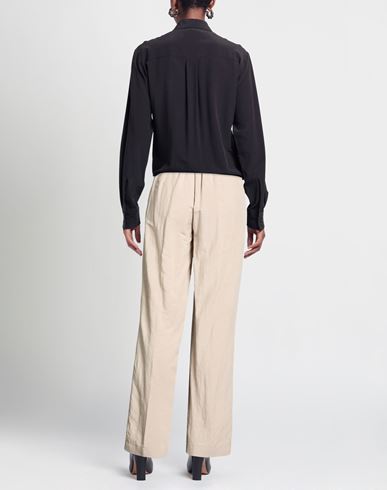 Woman Pants Taupe Size 6 Viscose, Linen