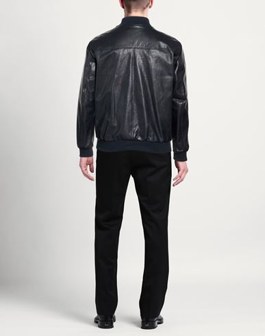 Man Jacket Midnight blue Size S Leather