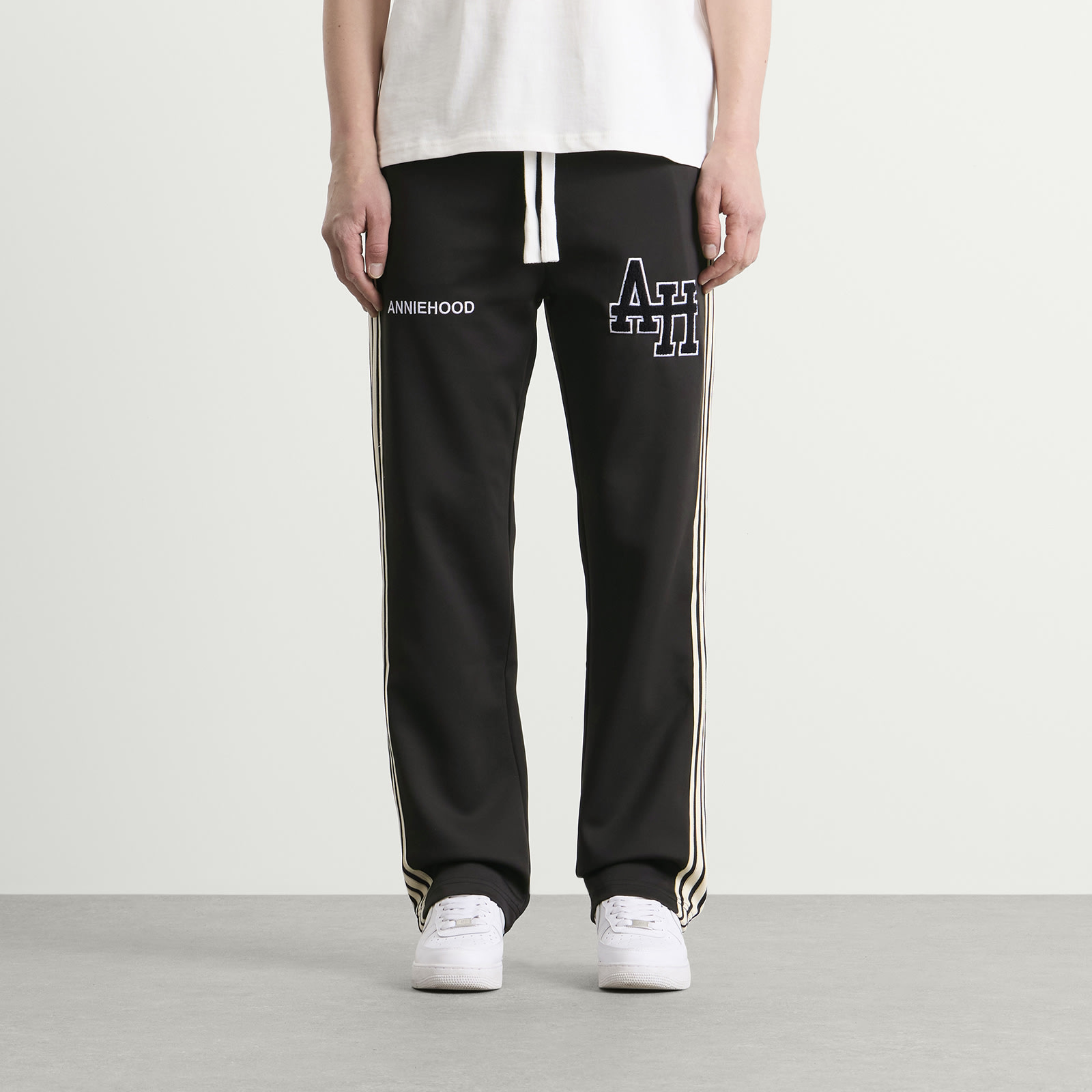 Men's College Track Pants Black