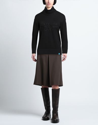 Woman Turtleneck Black Size S Polyamide, Wool