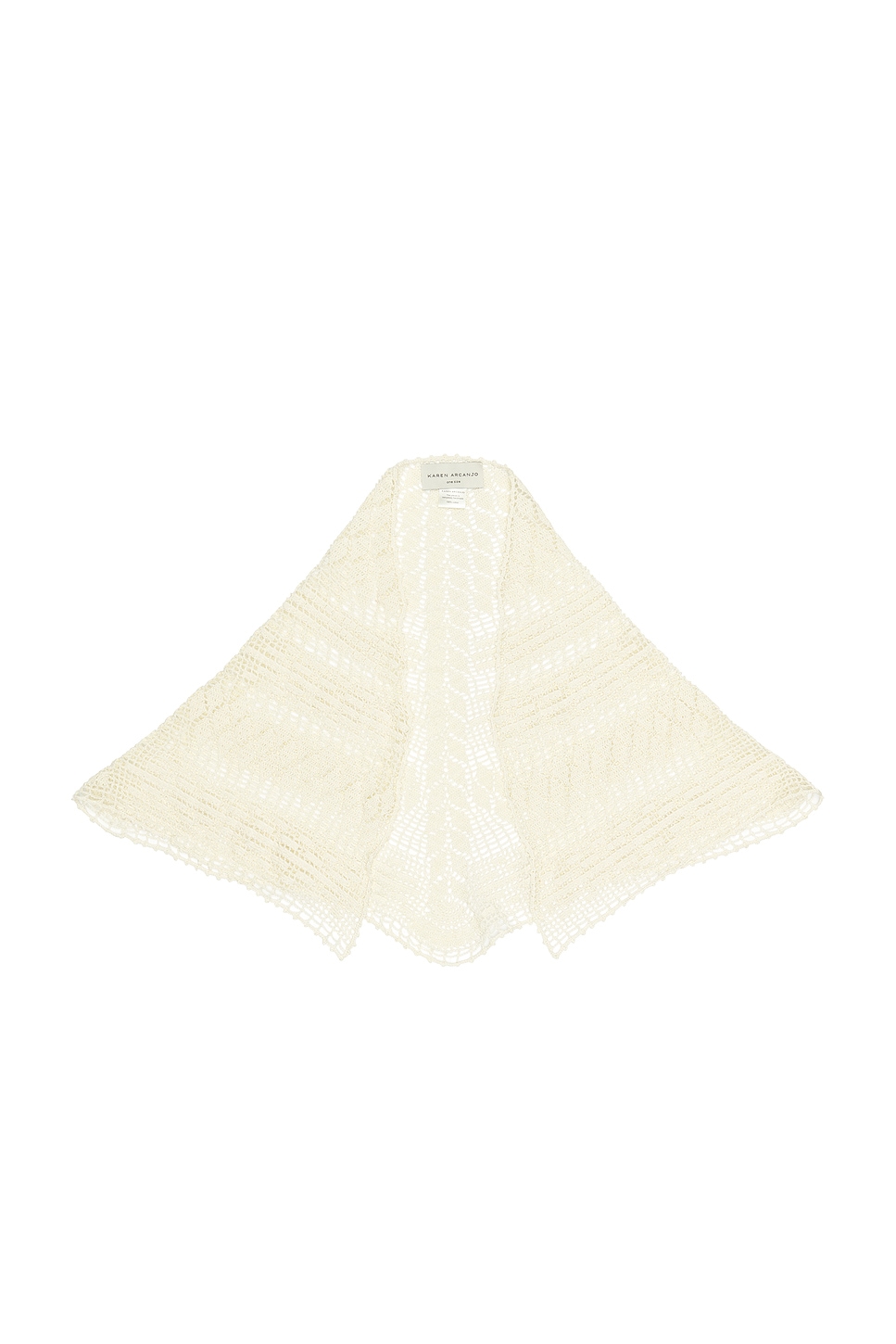 Karen Arcanjo Ella Scarf in Cream - Cream. a