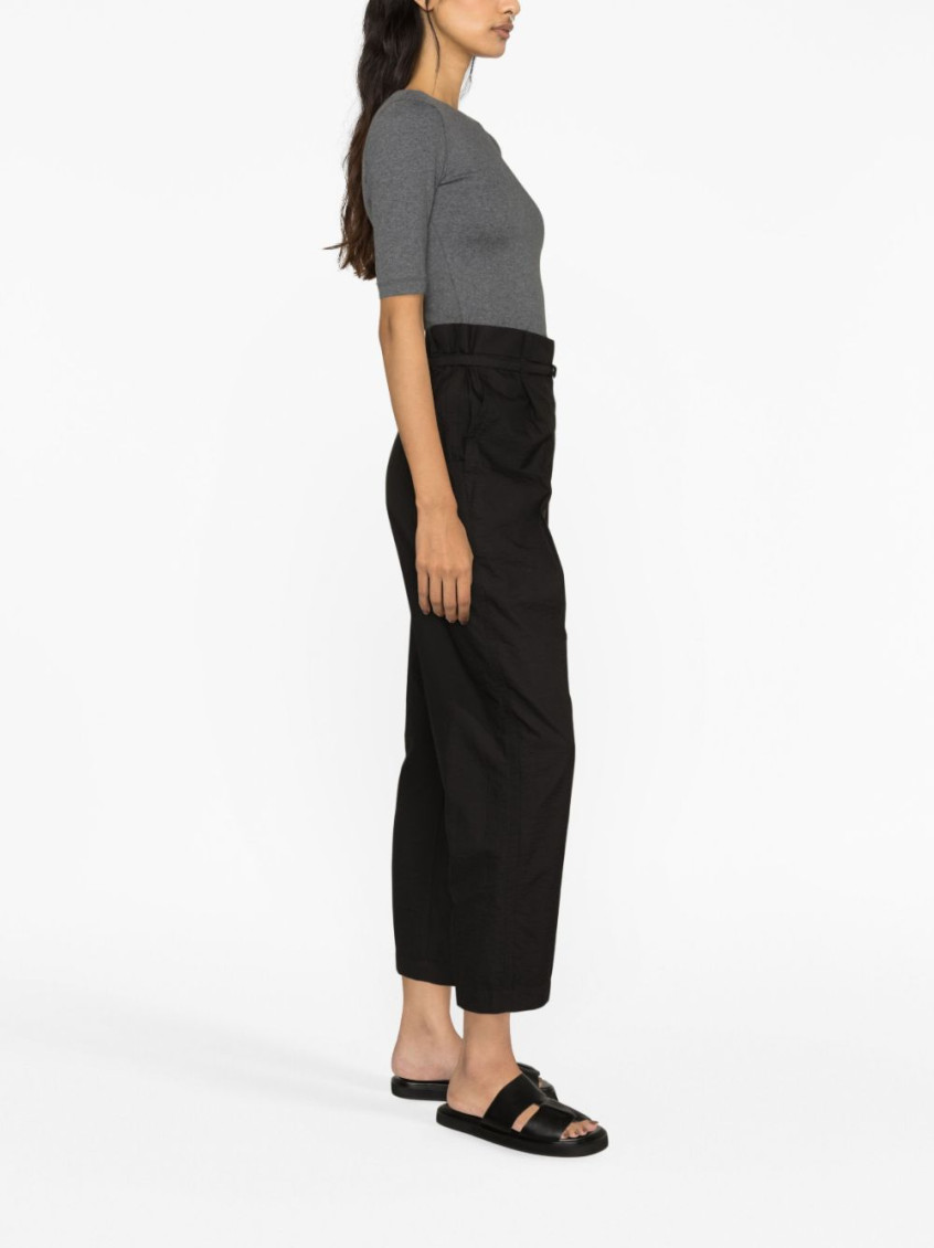 Monili-trim stretch-cotton T-shirt - Grey