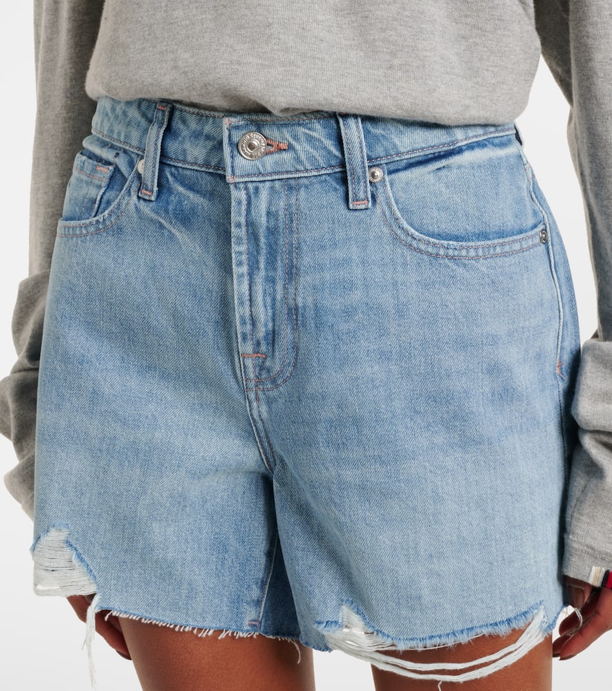 Monroe distressed denim shorts