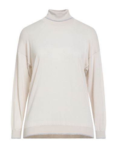Platinum Woman Turtleneck Light grey Size S Wool