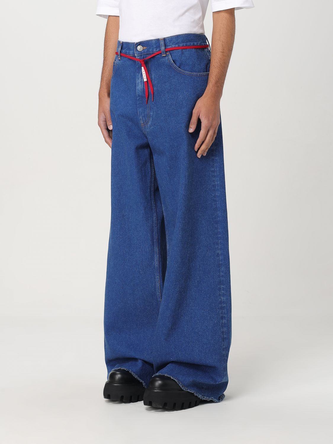 Mid-rise wide-leg jeans - Blue