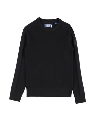 Kid Boy Sweater Black Size 10 Nylon, Recycled cotton, Polyester
